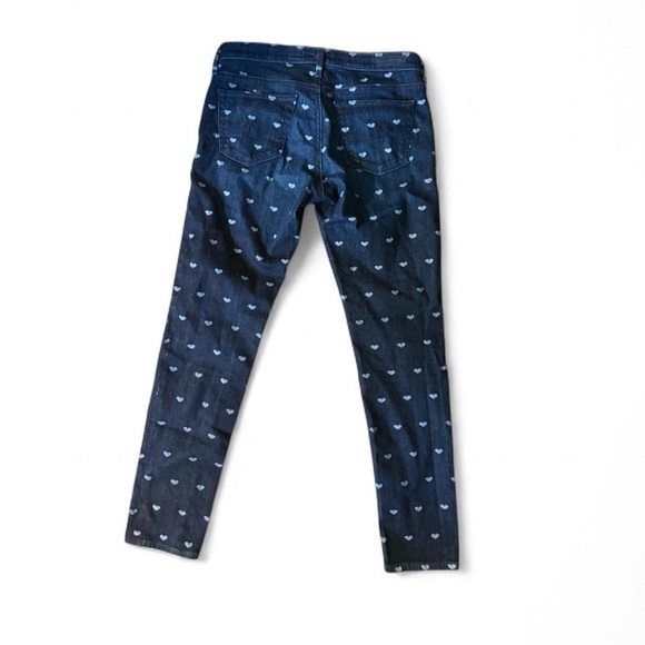 AG Adriano Goldschmied Stevie Ankle Heart Pattern Jeans Size 28 - Picture 3 of 6